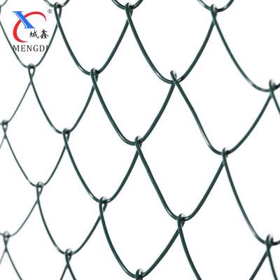 Factory price Galvanized then PVC Coated Chain Link Fence For Sport Area chain link fencing